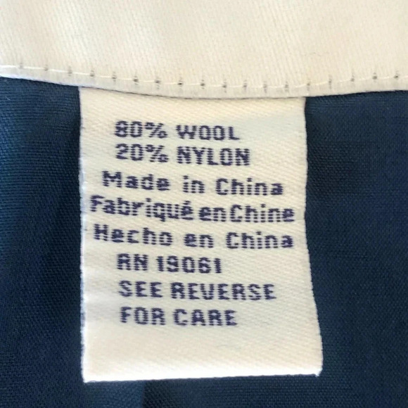 Doncaster Signature Teal Blue Wool Blend Double Breasted Jacket Size 14 - Picture 7 of 8